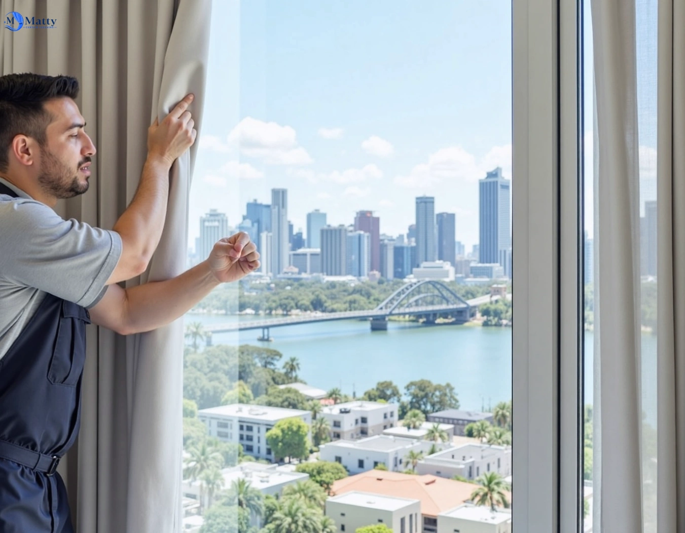 Professional curtain steam cleaning service invermay-vic QLD by Matty Curtain Cleaning